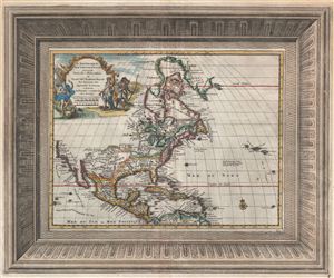 1728 Van der Aa Map of North America