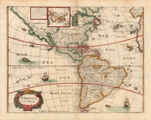 1646 Merian Map of America