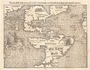 1558 Munster Map of America (first obtainable printed map of America)