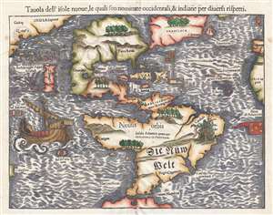 1558 Münster Map of America (first acquirable map of the Western Hemisphere)