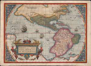 1573 Ortelius Map of America