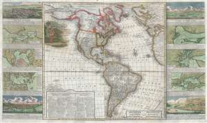 1799 George Thompson Map of North America and South America