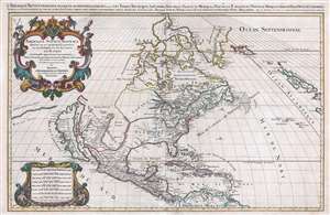 1686 Jaillot Map of North America w/ California as an Island