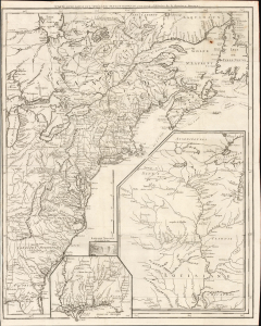 1755 / 1787 Le Rouge Map of British and French Territories in North America