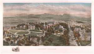1915 Rummell Bird's-Eye View of Amherst College, Massachusetts
