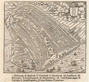 1550 Münster / Anthonisz Bird's Eye View of Amsterdam
