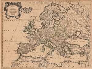 1668 Sanson Map of Ancient Europe
