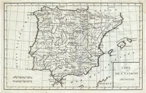1770 Delisle de Sales Map of Ancient Spain