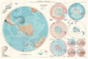 1894 Bartholomew Map of Antarctica and its Different Characteristics