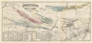 1879 Strauch and Cochran Map of Pennsylvania Anthracite Coal Fields