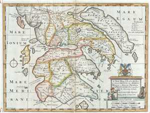 1712 Wells Map of Ancient Greece