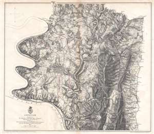 1867 Weyss Map of the Battle of Antietam during the American Civil War