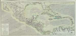 1786 Bonne Map of the Florida, the West Indies, and the Gulf of Mexico