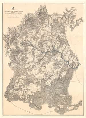 1867 Weyss Map of Appomattox Court House, Virginia