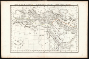 1832 Delamarche Map of the Settlement of the Children of Noah after The Flood