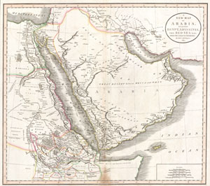 1811 Cary Map of Arabia, Egypt & Abyssinia