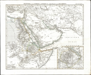 1851 Stulpnagel Map Eastern Africa, Arabia and Persia