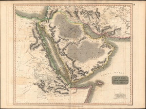 1814 Thomson Map of Arabia, Egypt, and Abyssinia