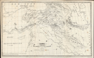 1875 Italian Map of Armenia and Kurdistan (Predates Armenian Genocide)