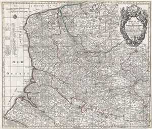 1760 Seutter Map of Artesia (Artois), France
