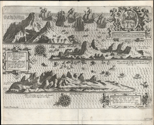 1596 Linschoten View of Ascension Island: a firsthand glimpse
