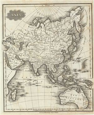 1828 Malte-Brun Map of Asia