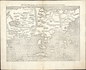 1550 / 1574 Munster Map of Asia