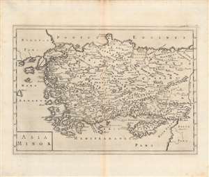 1703 Christoph Cellarius Map of Asia Minor