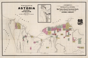 1890 W. H. Whitney / Henry Jackson Map of Astoria