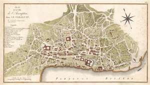 1809 Azara Map of Asunción in Paraguay: earliest printed plan of Paraguay's capital