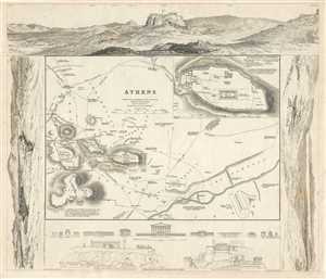 1832 S.D.U.K. Subscriber's Edition Map or City Plan of Athens, Greece