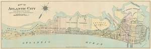 1902 Mueller Map of Atlantic City and Absecon Island, New Jersey