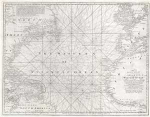 1778 Mount and Page Nautical Map of the Atlantic Ocean