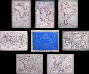 1848 Bocage Jigsaw Puzzle Atlas of the World