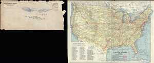 1917 Manufacturers Aircraft Association Map of the United States