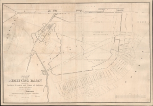 1853 Planning Map of the Back Bay, Boston