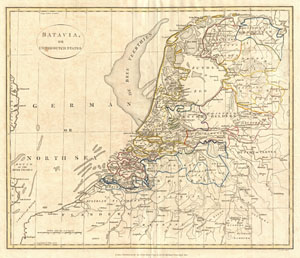 1799 Clement Cruttwell Map of Holland or the Netherlands