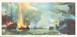 1898 Tyler View of the Battle of Manila Bay, Philippines