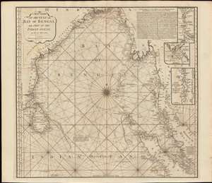 1797 Laurie and Whittle Map of the Bay of Bengal