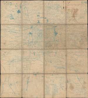 1900 Service Géographique Boxer Rebellion Era Diazo Map of Beijing and Environs