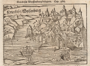 1550 Sebastian Münster View of Belgrade