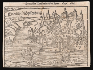 1550 Sebastian Münster View of Belgrade
