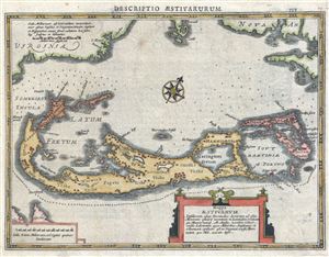 1630 Cloppenburg and Mercator Map of Bermuda