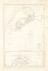 1852 Depot de la Marine Nautical Chart or Map of Bermuda