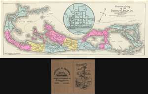 1890 Stark Tourist Map of Bermuda