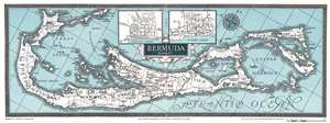 1927 Hornung Pictorial Map of the Bermuda Islands