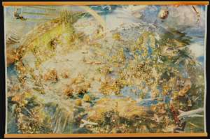 1949 Oliver Neerland Pictorial Wall Map of the World after WWII
