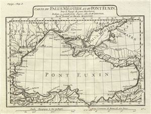 1791 Bocage Map of the Black Sea and the Sea of Azov in Antiquity