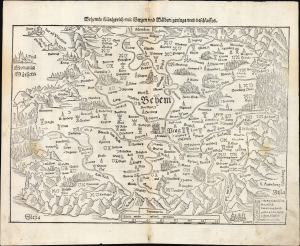 1545 / 1574 Munster Map of Bohemia (Czech): Earliest Acquirable Bohemia Map