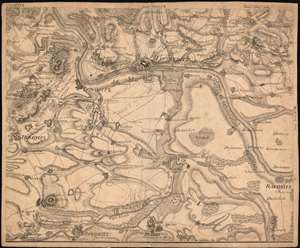 1780 Frentzel Map of Northern Bohemia (War of the Bavarian Succession)